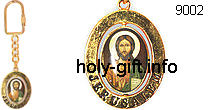 מחזיקי מפתחות ישוע המשיח עם הדפסה צבעונית עטופה בציפוי שקוף אמאיל 