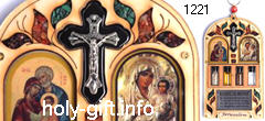 Талисман сувенир + Распятие Христа из металла + 2 иконы на выбор
